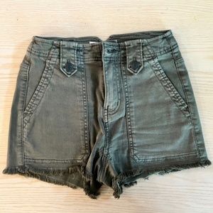 NWOT! SO High-Rise Utility Cut-Off Jean Shorts